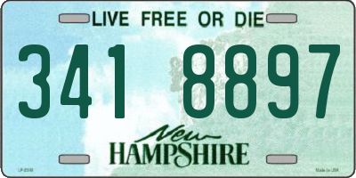 NH license plate 3418897
