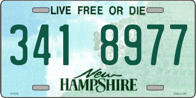 NH license plate 3418977
