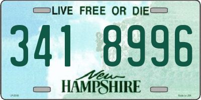NH license plate 3418996