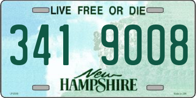 NH license plate 3419008