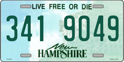 NH license plate 3419049