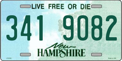 NH license plate 3419082