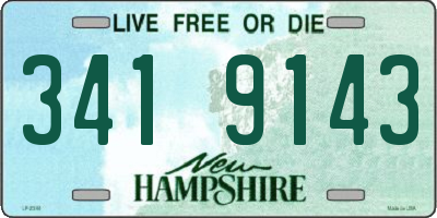 NH license plate 3419143