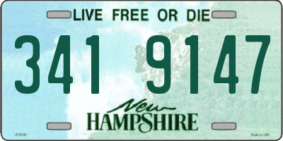 NH license plate 3419147
