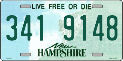 NH license plate 3419148