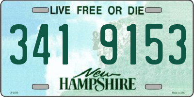 NH license plate 3419153