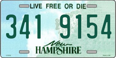 NH license plate 3419154