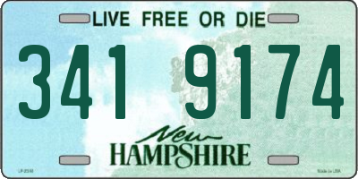 NH license plate 3419174