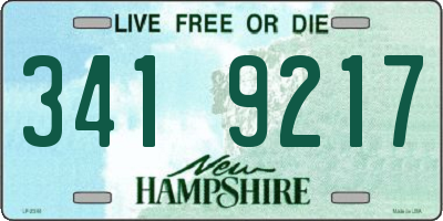 NH license plate 3419217