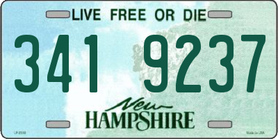 NH license plate 3419237
