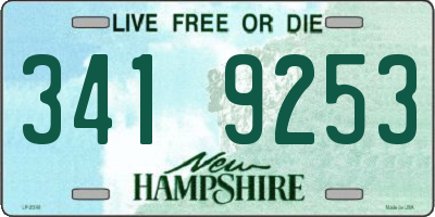 NH license plate 3419253