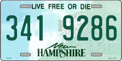 NH license plate 3419286