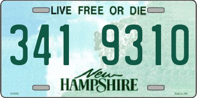 NH license plate 3419310