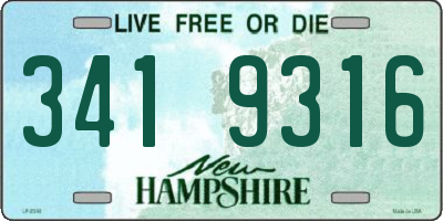 NH license plate 3419316