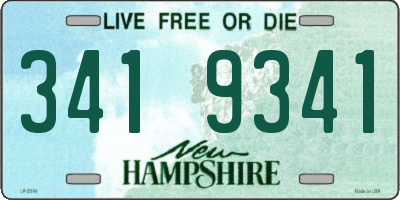 NH license plate 3419341