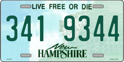 NH license plate 3419344