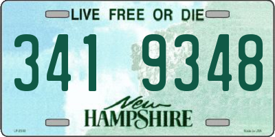 NH license plate 3419348