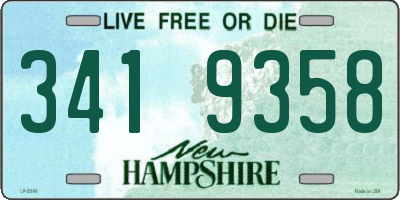 NH license plate 3419358