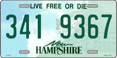 NH license plate 3419367