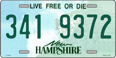 NH license plate 3419372