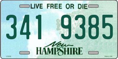 NH license plate 3419385
