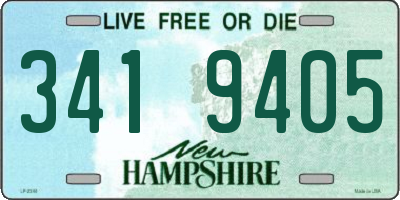 NH license plate 3419405