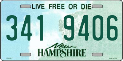 NH license plate 3419406