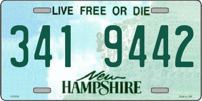 NH license plate 3419442