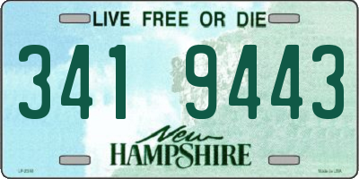 NH license plate 3419443