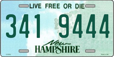 NH license plate 3419444