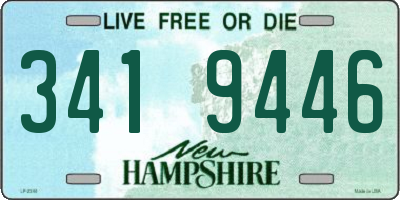 NH license plate 3419446