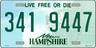 NH license plate 3419447