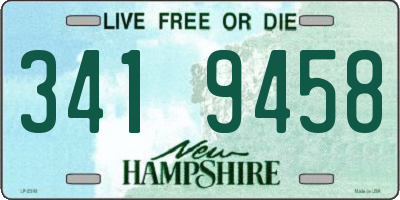 NH license plate 3419458