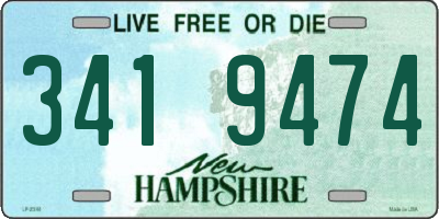 NH license plate 3419474