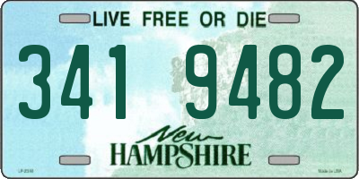 NH license plate 3419482