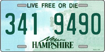NH license plate 3419490