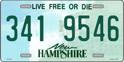NH license plate 3419546