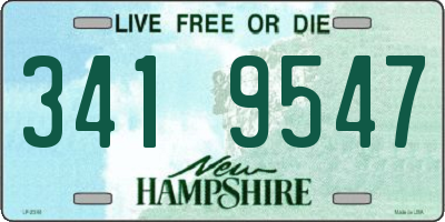 NH license plate 3419547