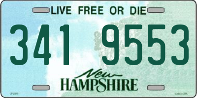 NH license plate 3419553