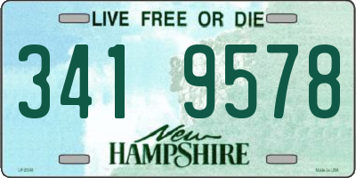 NH license plate 3419578
