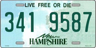 NH license plate 3419587