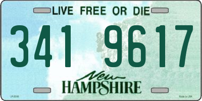 NH license plate 3419617