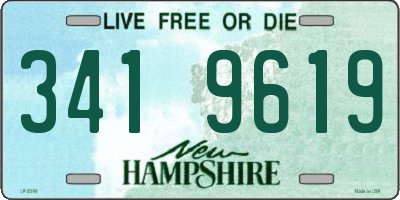 NH license plate 3419619