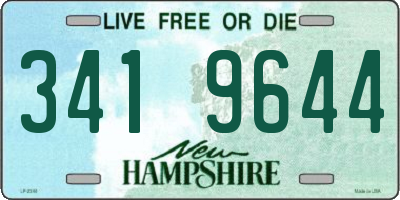 NH license plate 3419644