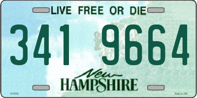 NH license plate 3419664
