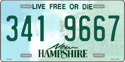 NH license plate 3419667