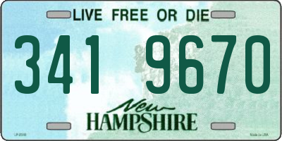 NH license plate 3419670