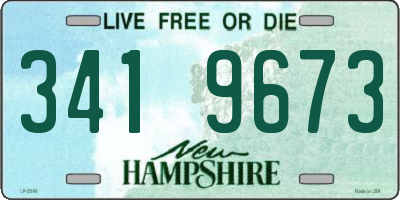 NH license plate 3419673