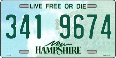 NH license plate 3419674
