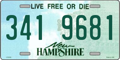 NH license plate 3419681